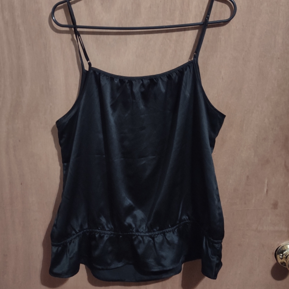 Black satin Cami